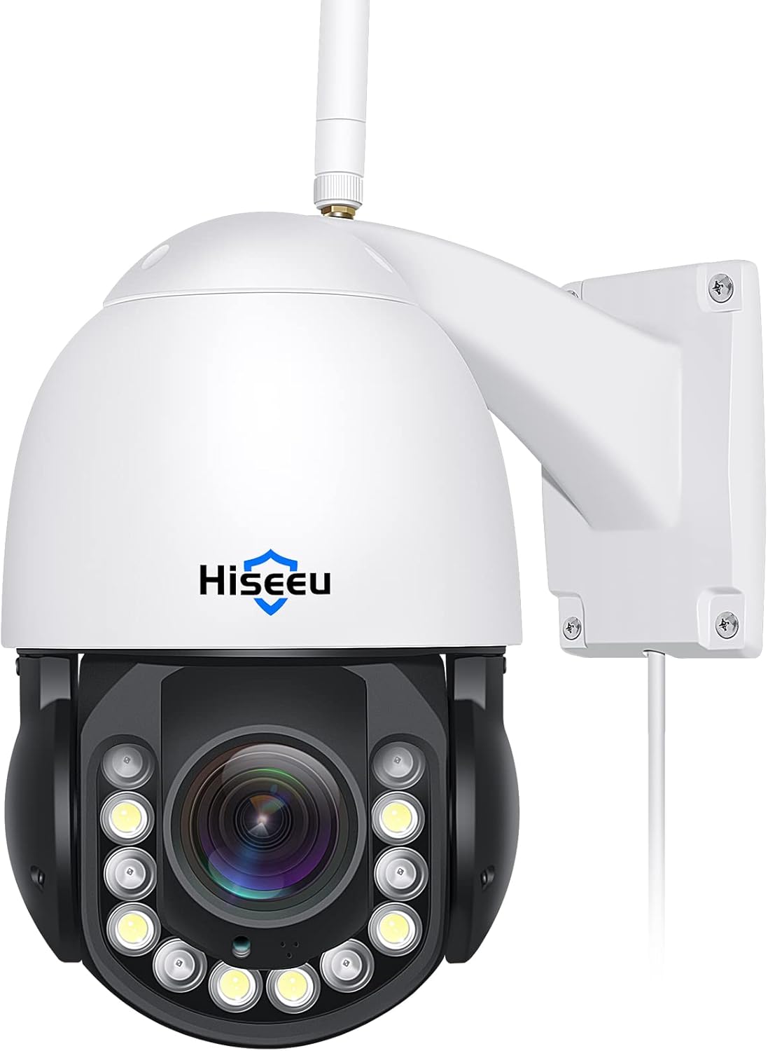 Wireless 30X Optical Zoom PTZ Camera Outdoor Two Way Audio 250ft Night Vision with Floodlight Security Camera Z6232