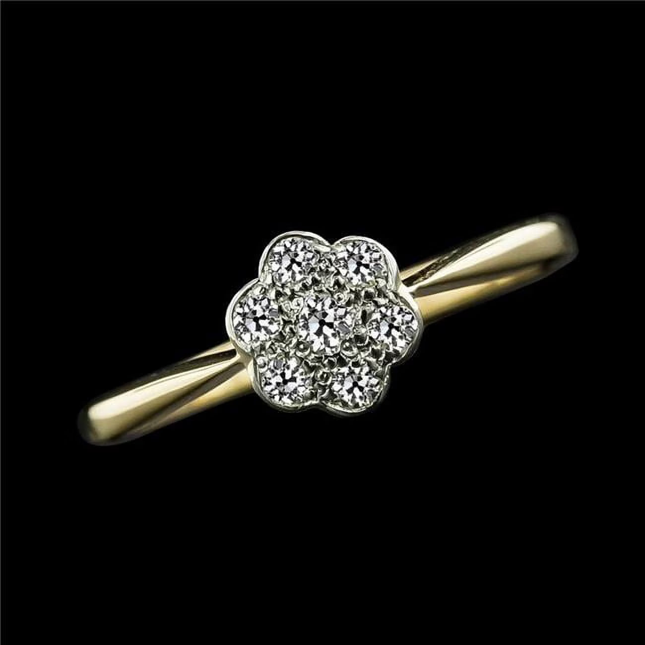 Engagement Round Old Mine Cut 1.25 CT Diamond Ring X7101