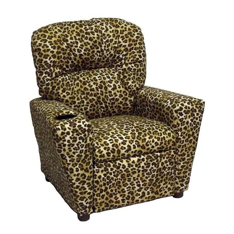 Raven Arbor Cotton Children&s Recliner with Cup Holder A5061