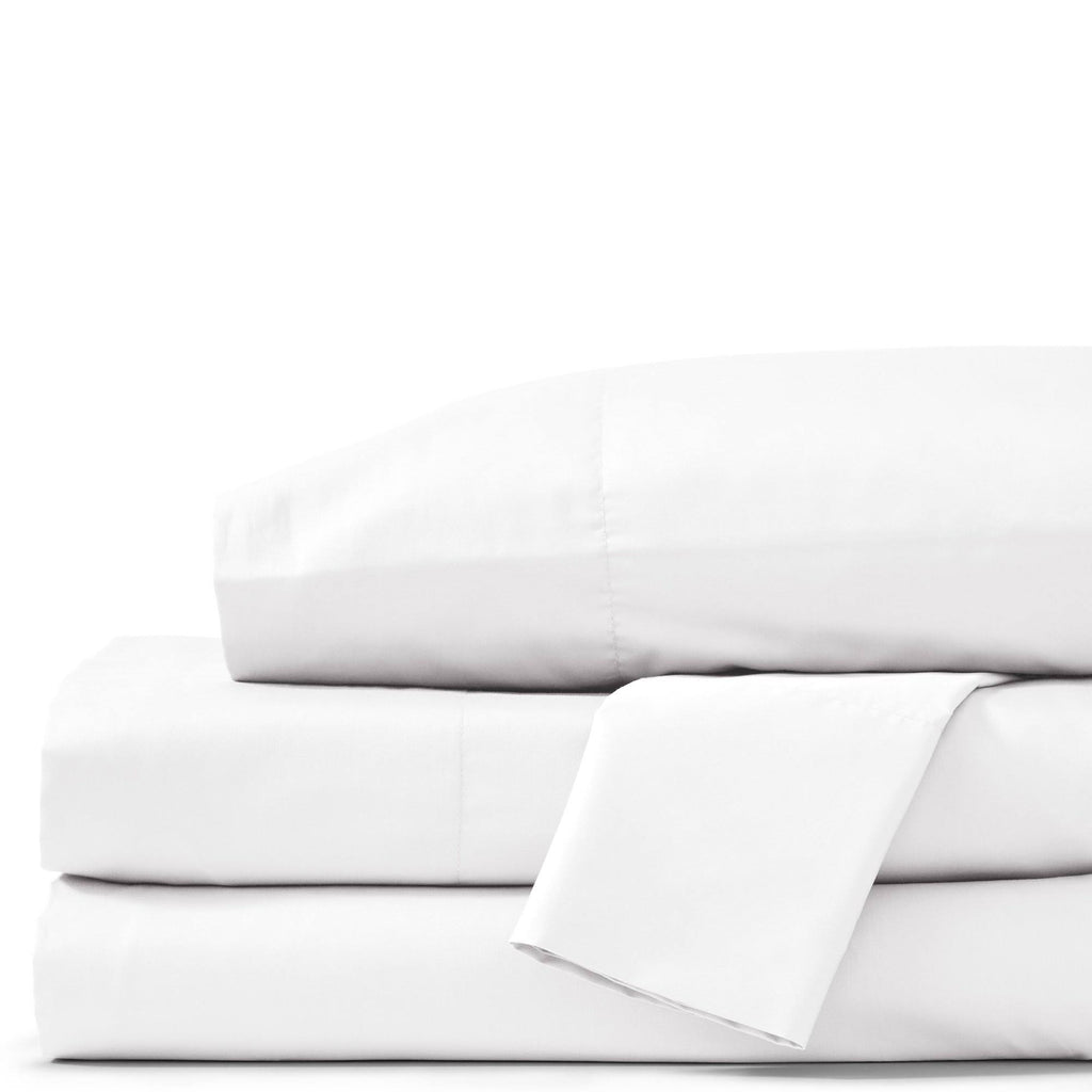 King White Bed Sheets E6997