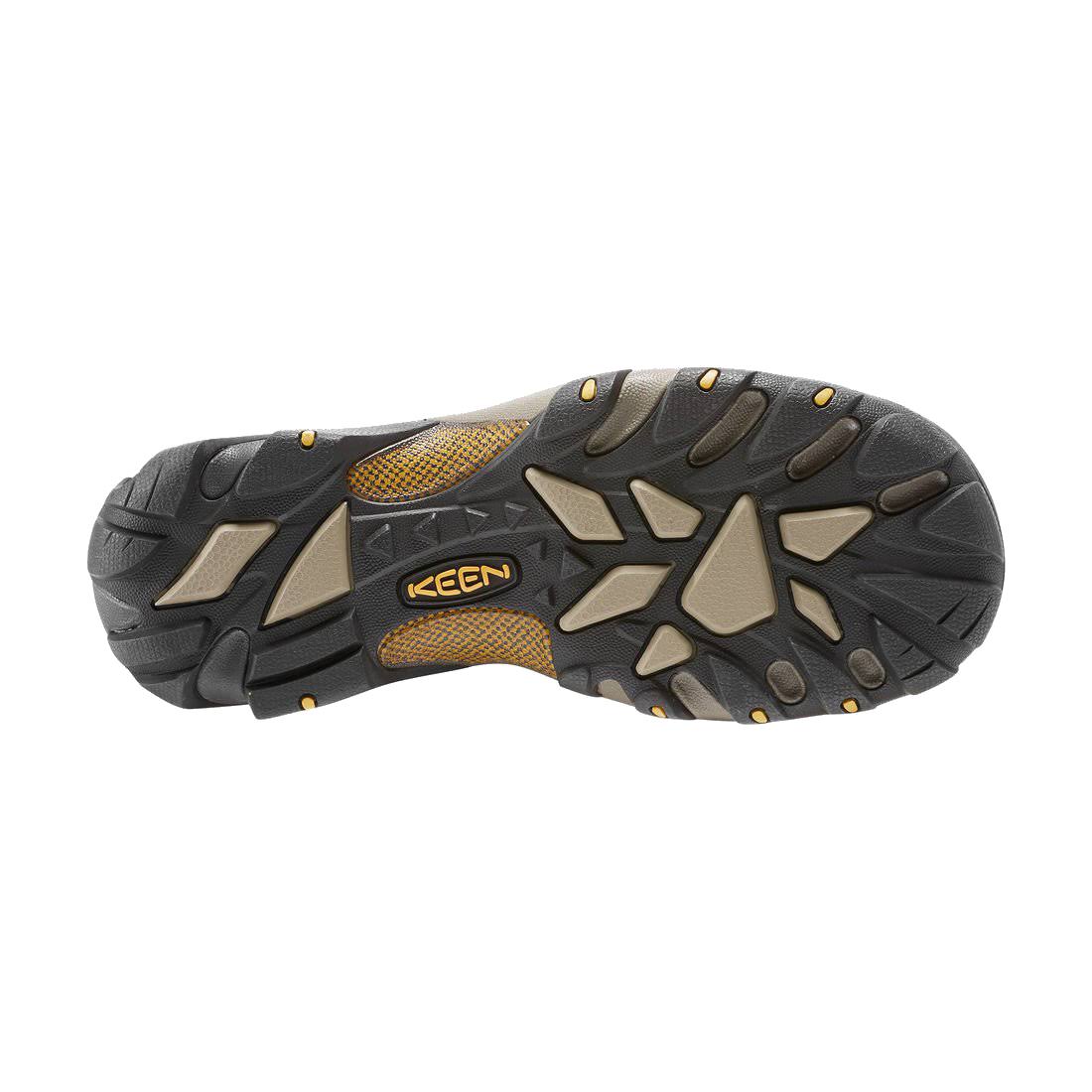 Cascade Brown Golden Yellow Men's Hiking Shoes Size 7.5 Wide L741