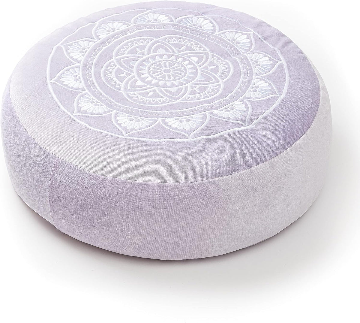 Lavender Round Buckwheat Meditation Cushion Y6181