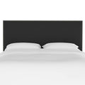 Black Velvet Nailbutton Headboard C4460