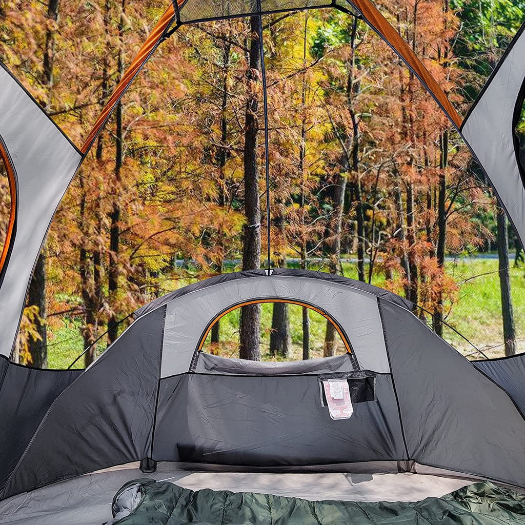 4/8 Person Dome Camping Tent with Rainfly and Carry Bag U2016