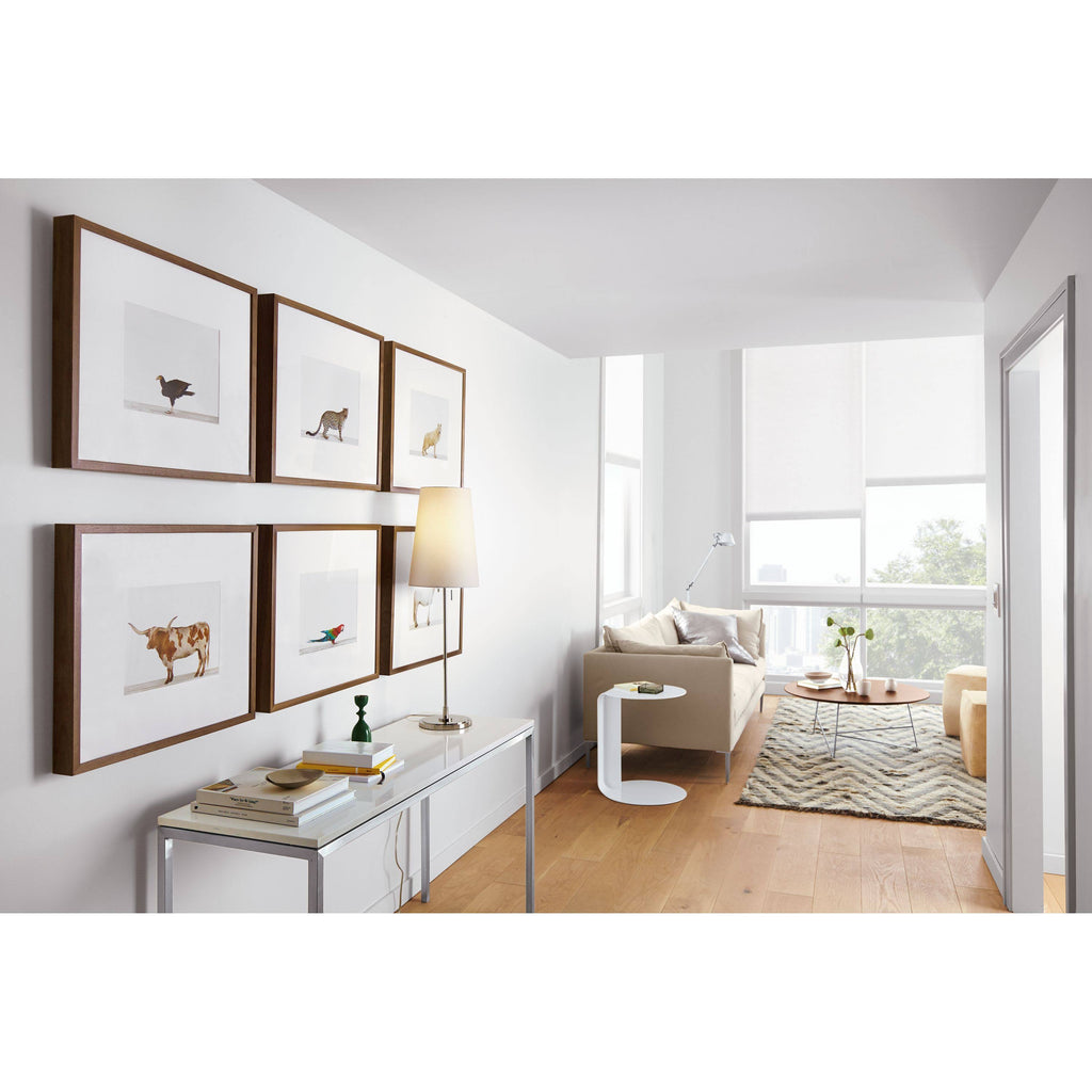 Clear Tempered Glass Console Table with Stainless Steel Frame K29430