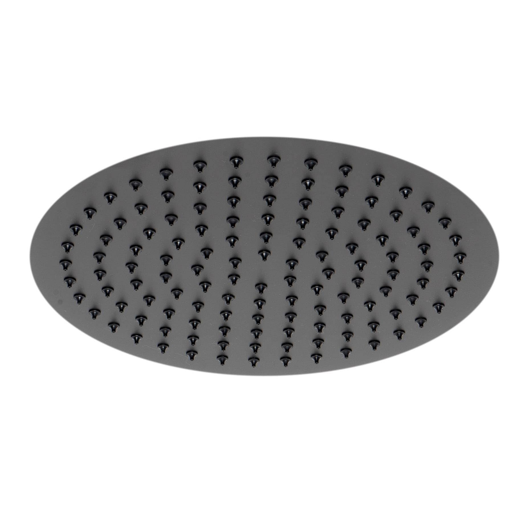 Matte Black Stainless Steel Round Rain Shower Head K609