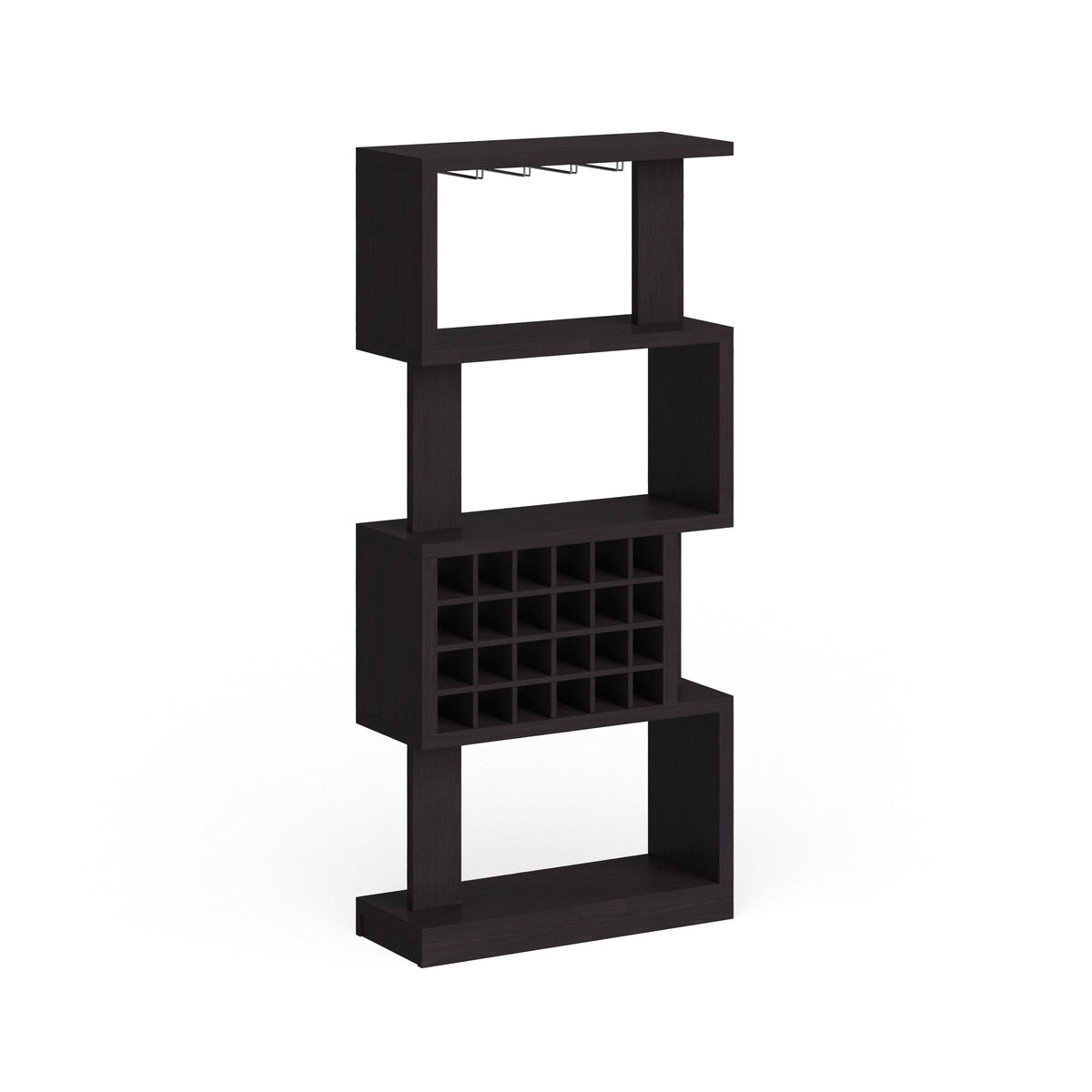 4-Tier Bar Cabinet Cappuccino Brown H6848