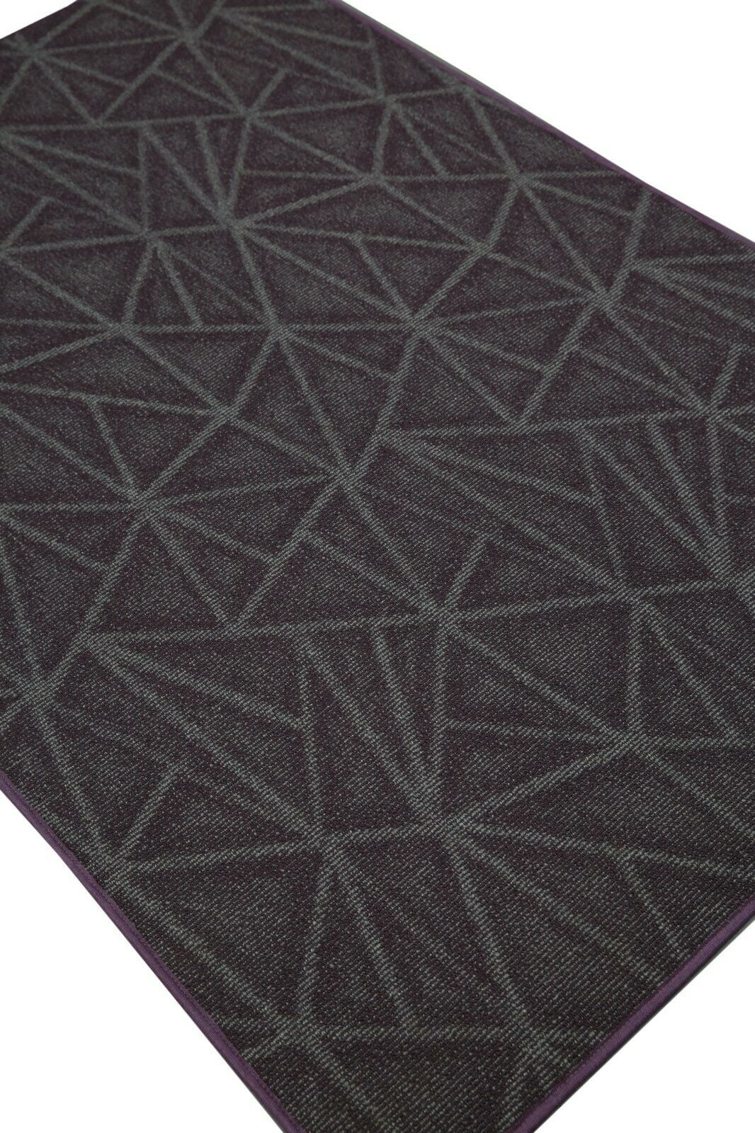 Purple 6' x 12' Solid Color Area Rug K448