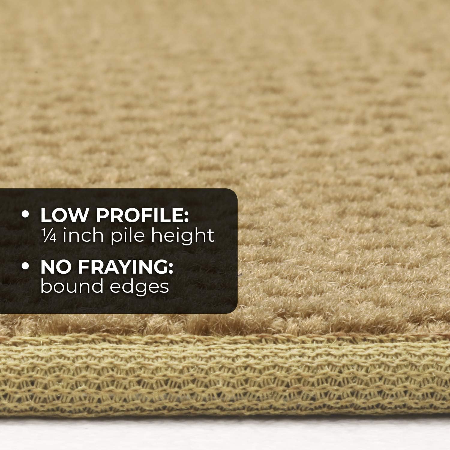 Skid-Resistant Carpet Runner - Camel Tan - 8 Feet X 27 Inches A2274