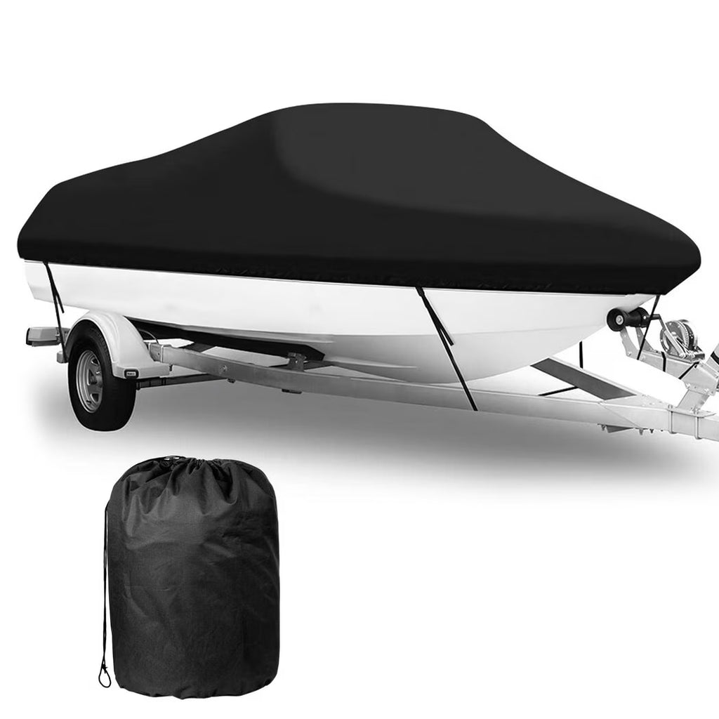 Boat Cover for V-Hull Runabouts Outboards and I/O Bass Boats, Fits up to 20-22ft K909