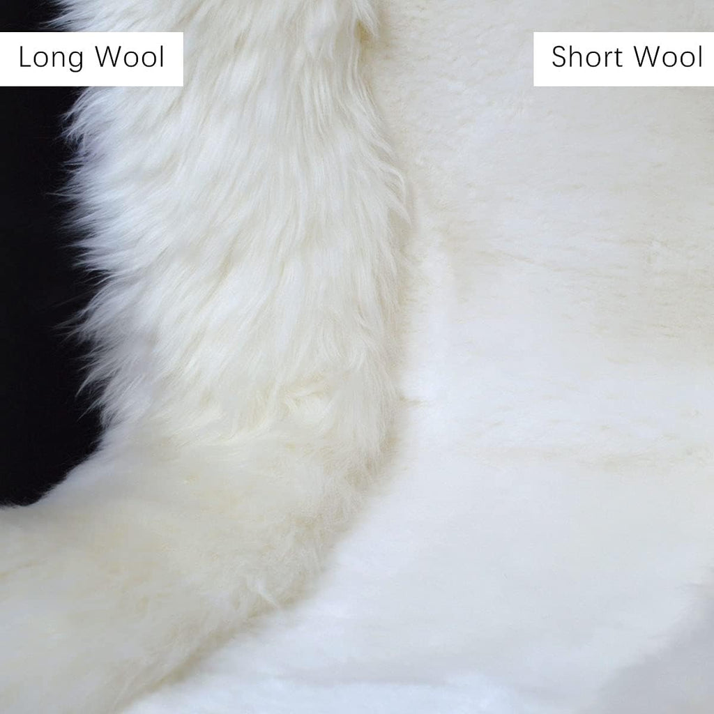 Genuine Australia Sheepskin High Low Wool Front Seat Cover (1 Piece) Pack of 2 D1992