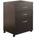 Black 3 Drawer Mobile Filing Cabinet H378