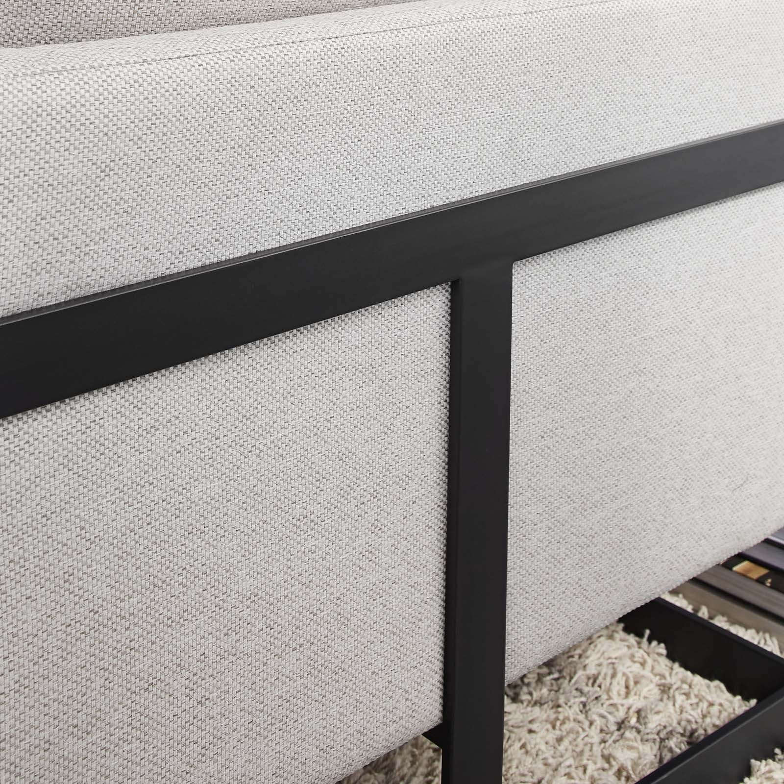 Black Camel Upholstered Fabric Accent Chair E775