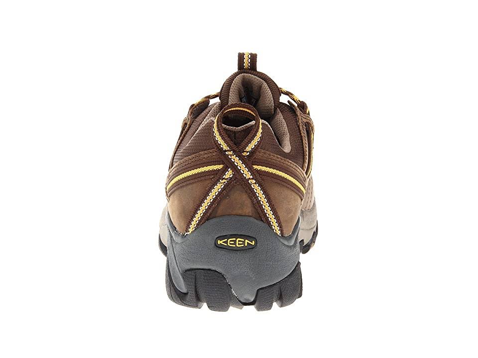 Cascade Brown Golden Yellow Men's Hiking Shoes Size 7.5 Wide L741