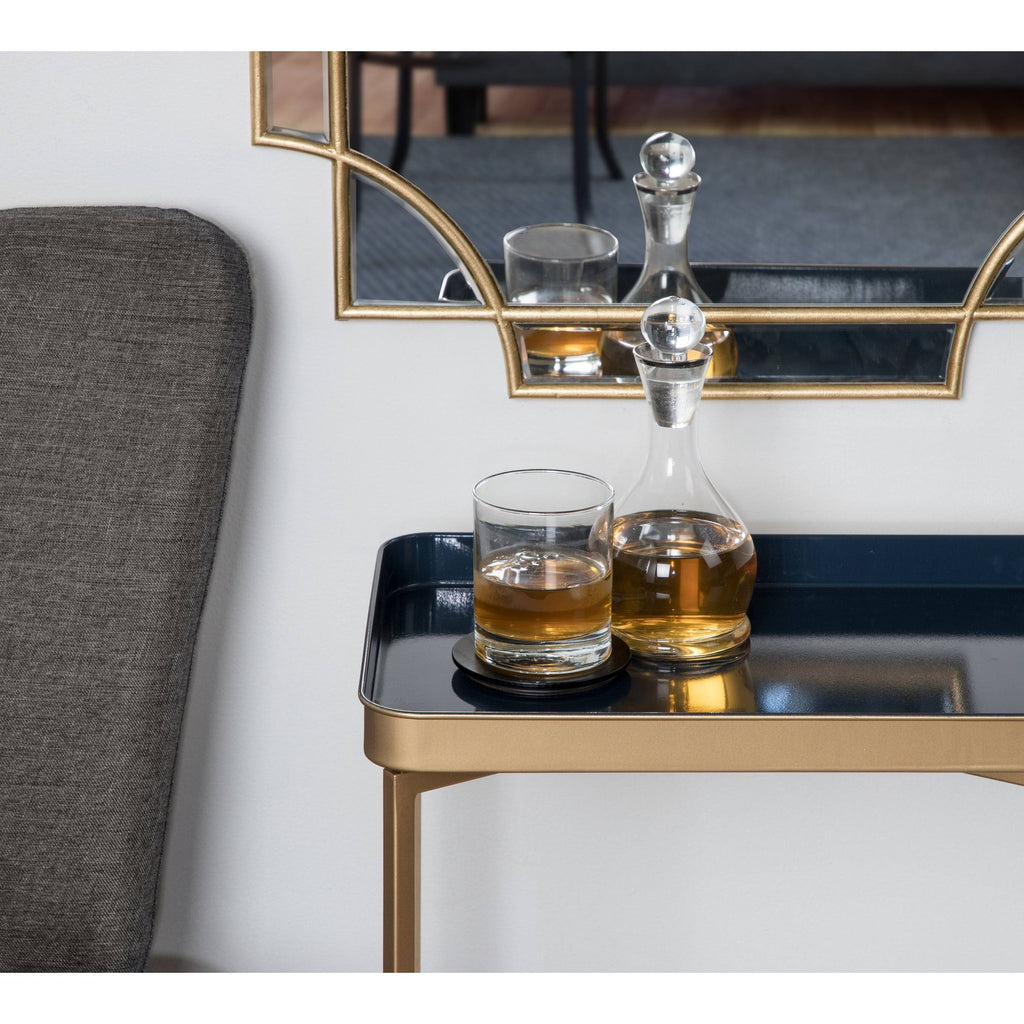 Bronze Metal Accent Table V80393