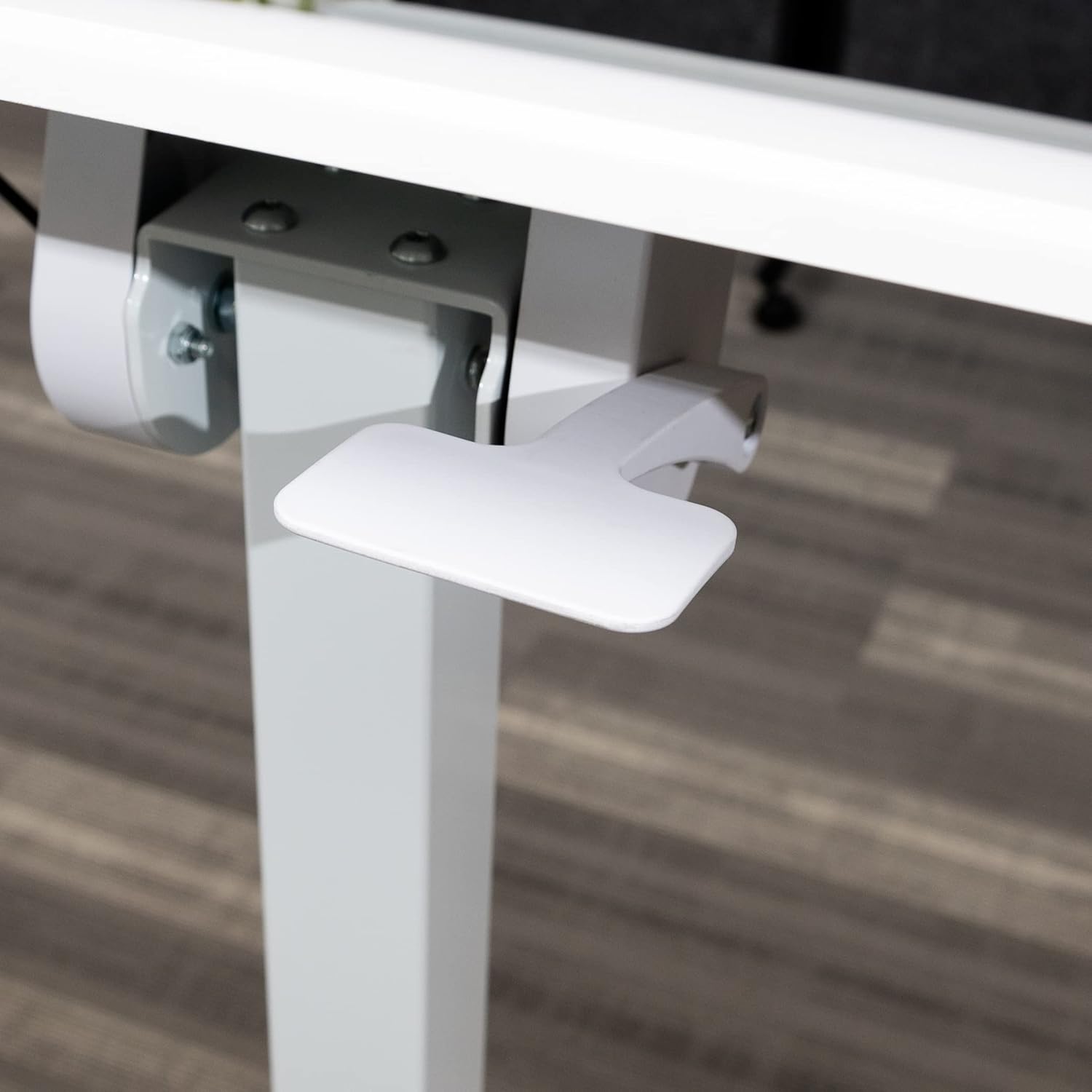 White Compact Standing Desk E2201