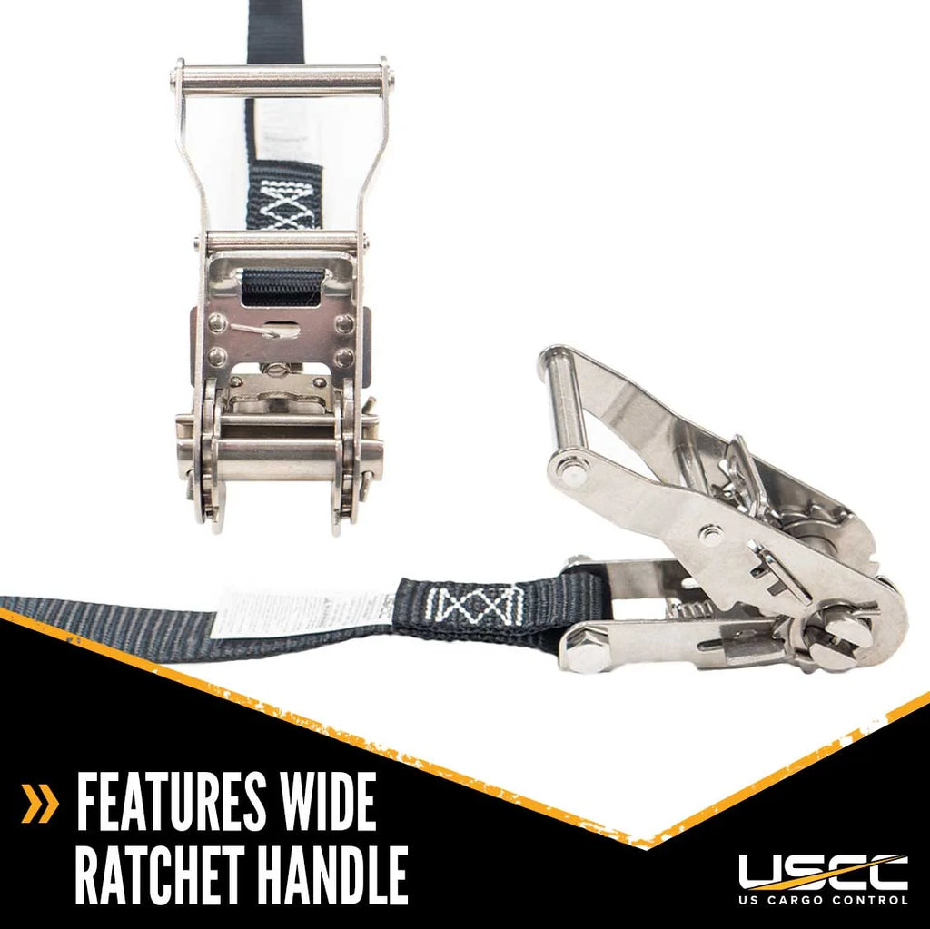 Black Stainless Steel Endless Ratchet Strap 4 Pack W71478