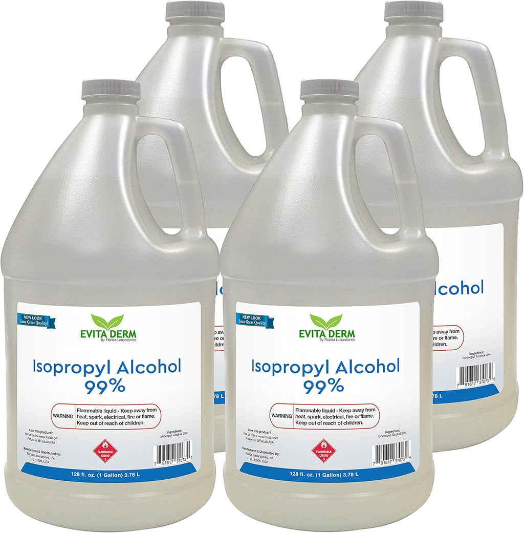 Isopropyl Alcohol 99% Anhydrous 4 Gallon Pack of 2 N370
