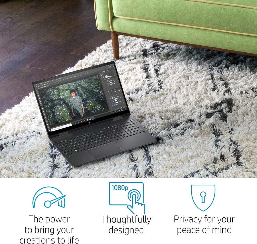 15.6 Touchscreen 2-in-1 FHD IPS Laptop, AMD Ryzen 7 5700U, 12GB RAM, 512GB PCIe SSD D476578