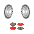 Rear Coated Disc Brake Rotors And Semi-Metallic Pads Kit T400
