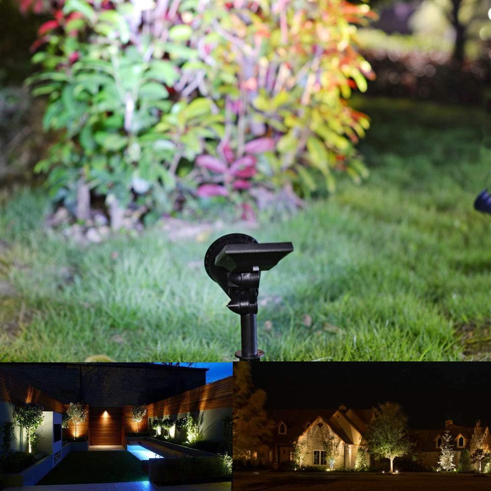 Outdoor Solar Spotlights 7 Led 2-in-1 Waterproof Adjustable Landscape Spotlights (4 Pack) Z92712