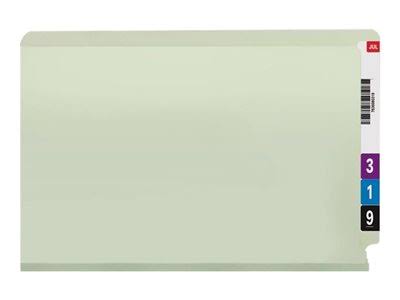 Legal Size End Tab Classification Folders with Fasteners, 25 Box A288181