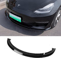 Matte Black Front Bumper Lip Kit Spoilers for Tesla Model 3 Z642