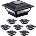White 12 Pack Solar Post Cap Light for 4x4 Wood Posts I445521