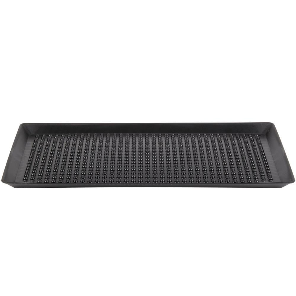 12x22 x 24x22 Charcoal Polypropylene Pizza Tray - 12/Case L170902