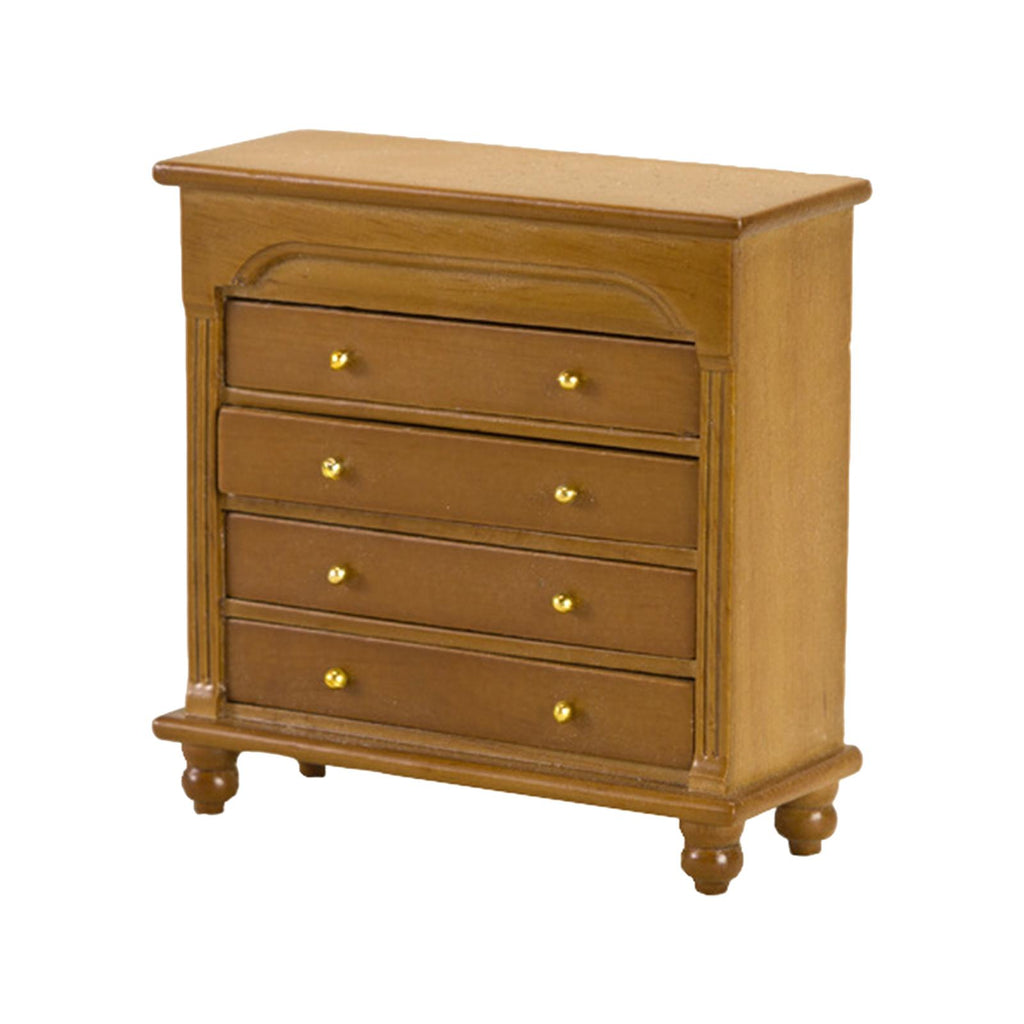 1/12 Scale Dollhouse Sideboard Miniature Cabinet Simulation Furniture Model walnut color B81347