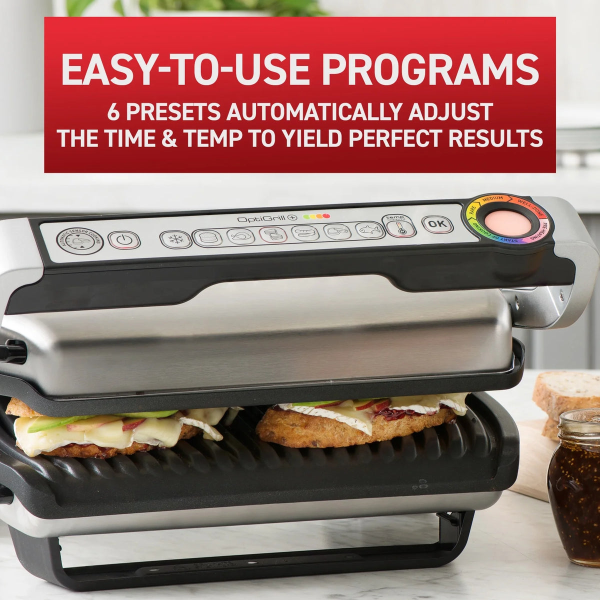 Indoor Electric Grill with Removable Nonstick Plates O7295