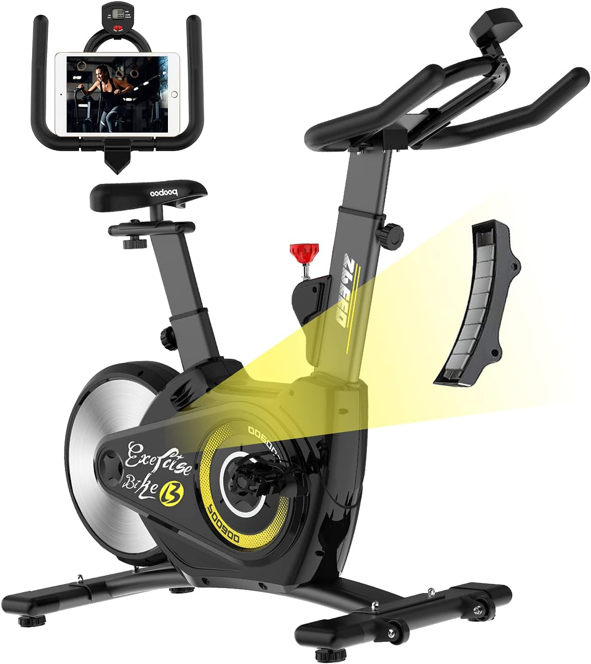 Indoor Exercise Bike with Magnetic Resistance and LCD Display B8523