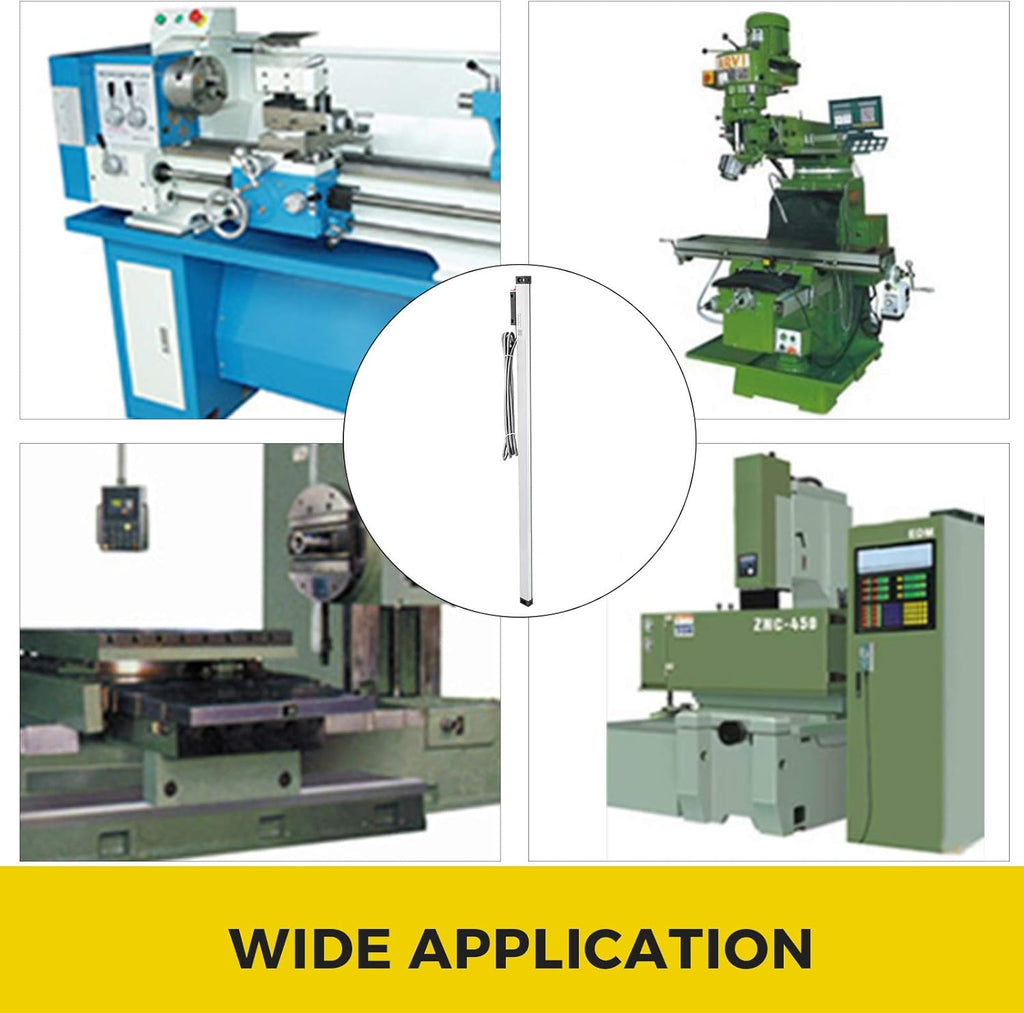 1 Axis Lathe Linear Scale 850mm with Accuracy 0.0002 Optical Length Precision Linear Scale Aluminum Body R1231