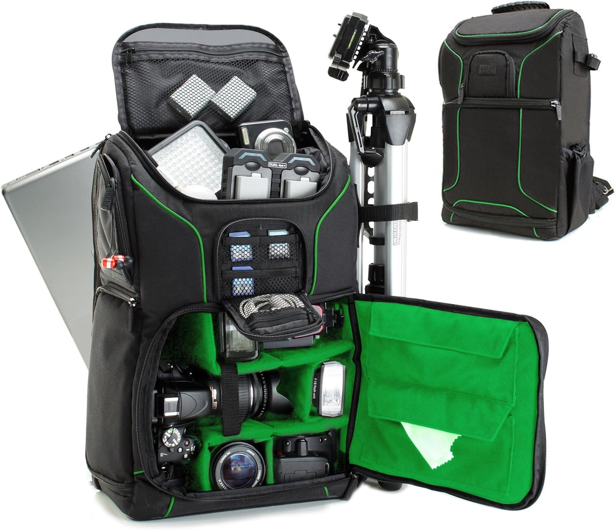 Red DSLR Camera Backpack with Laptop Compartment K357963