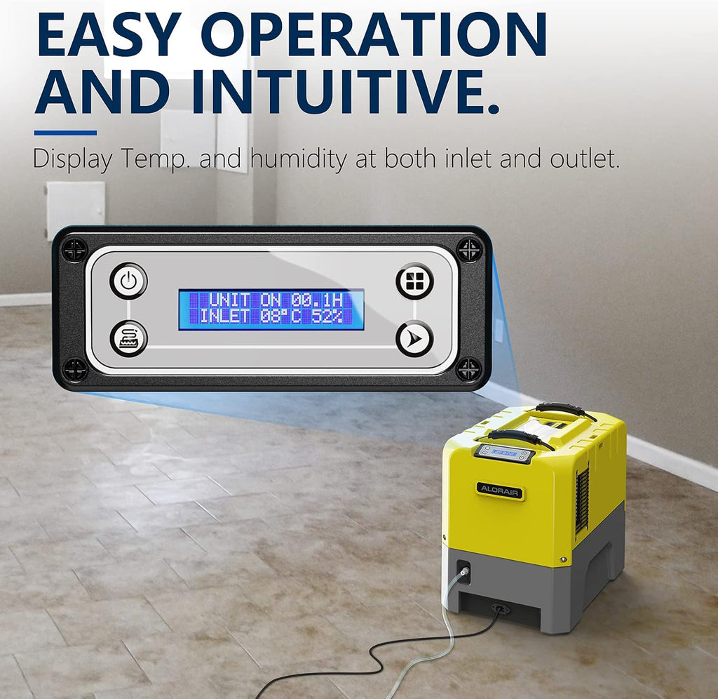 Yellow Commercial Dehumidifier with Pump E705283