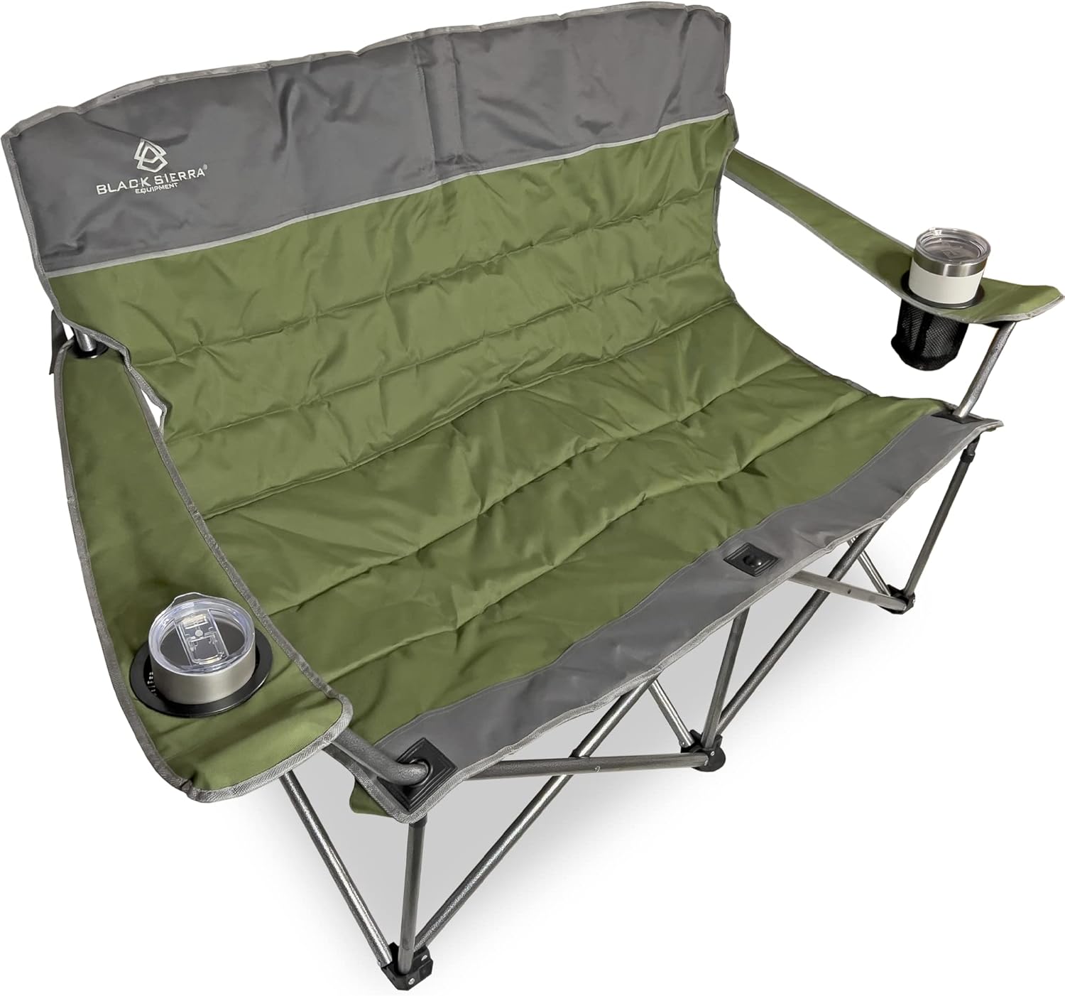 Blue Padded Folding Camping Sofa with Carry Bag C14619