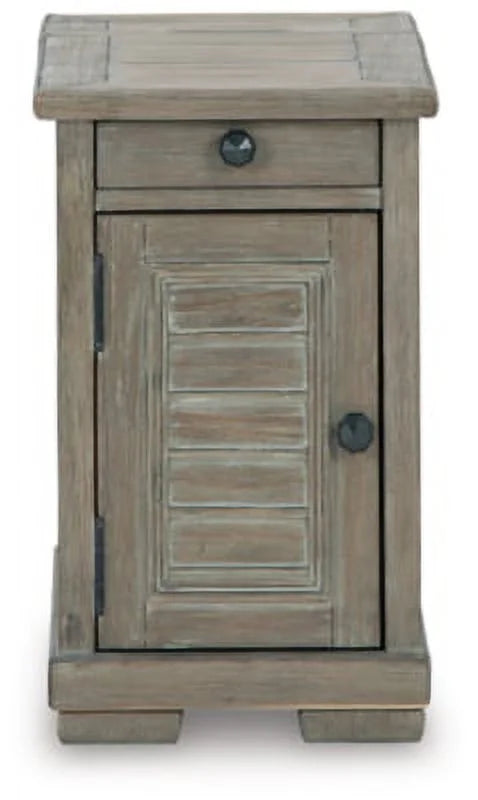 Bisque Chairside End Table T435606