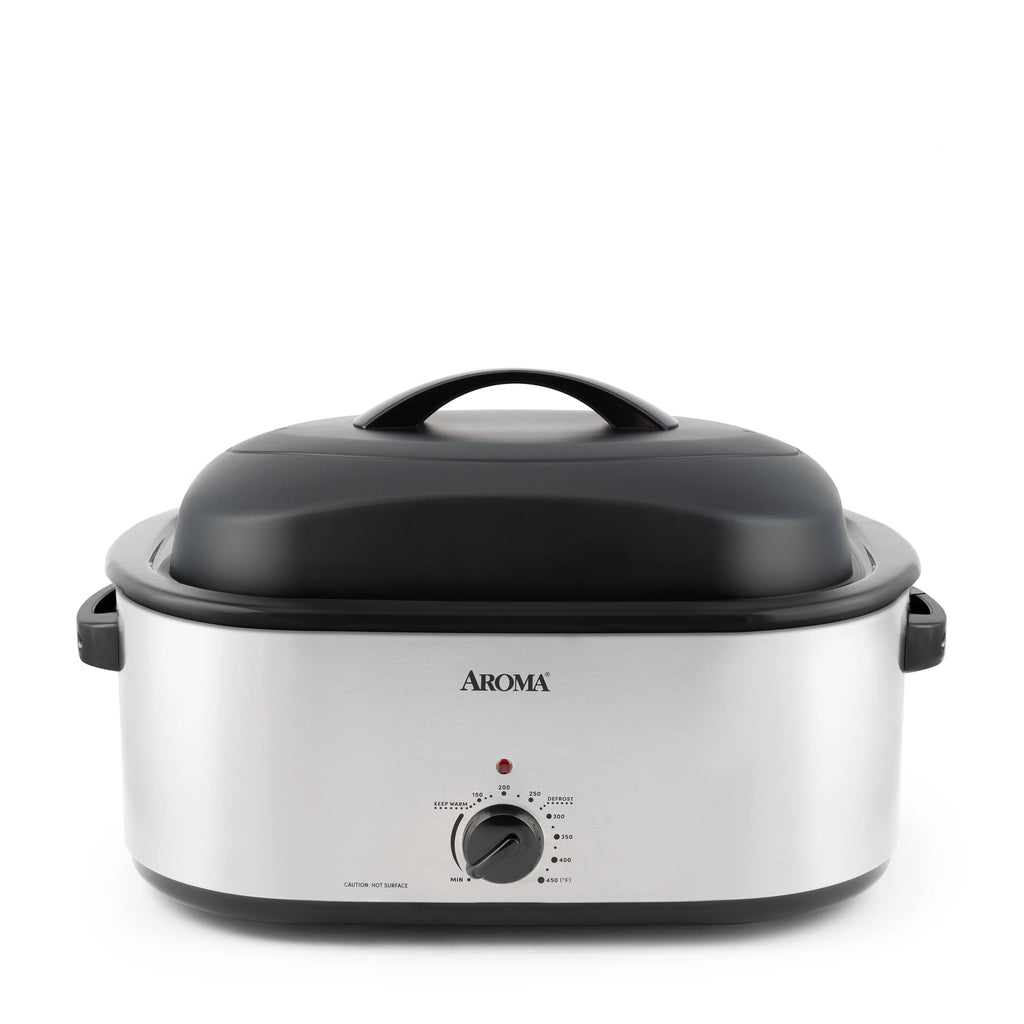 22 Quart Electric Roaster Oven with High-Dome & Self-Basting Lid, Stainless Steel K8063