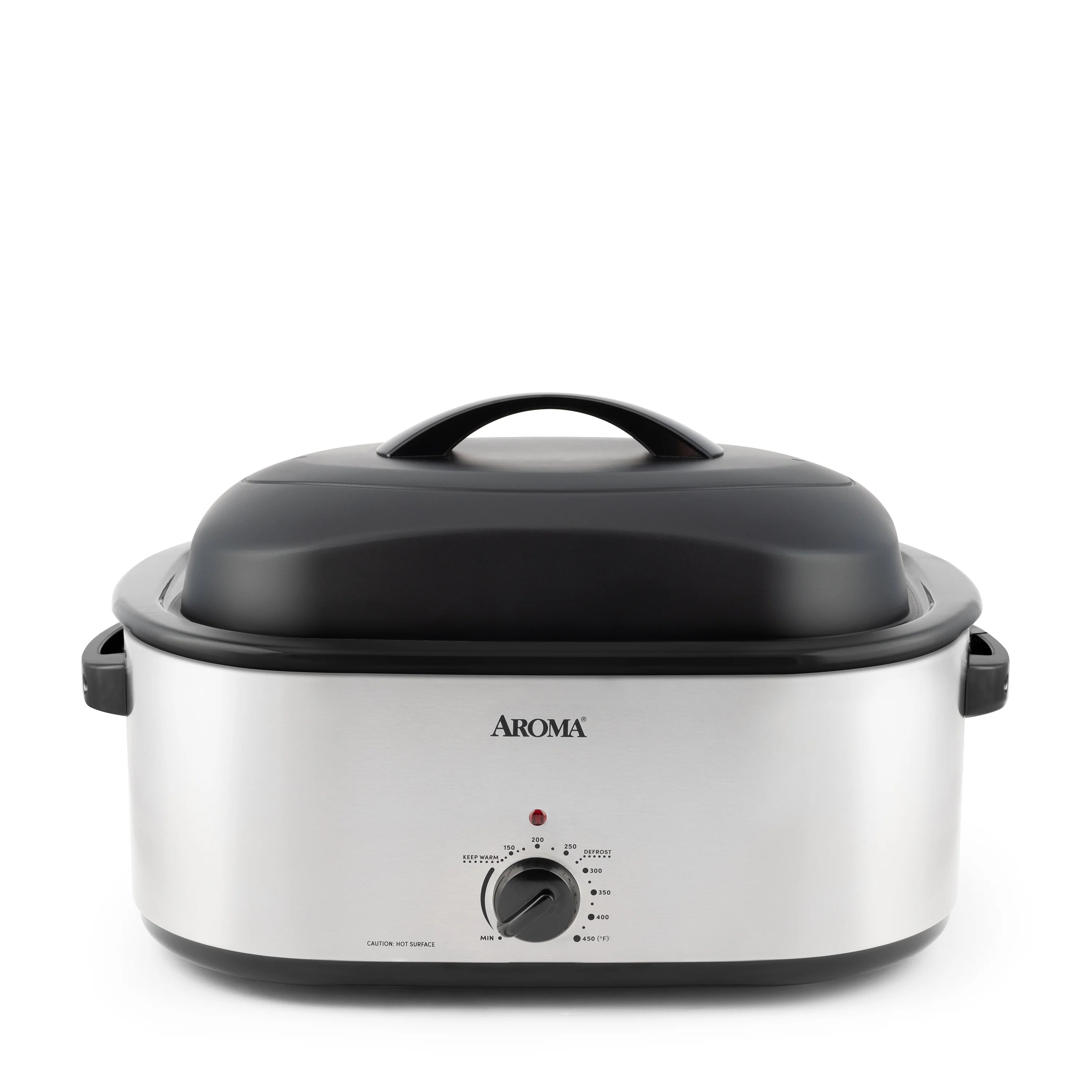 22 Quart Electric Roaster Oven with High-Dome & Self-Basting Lid, Stainless Steel K8063