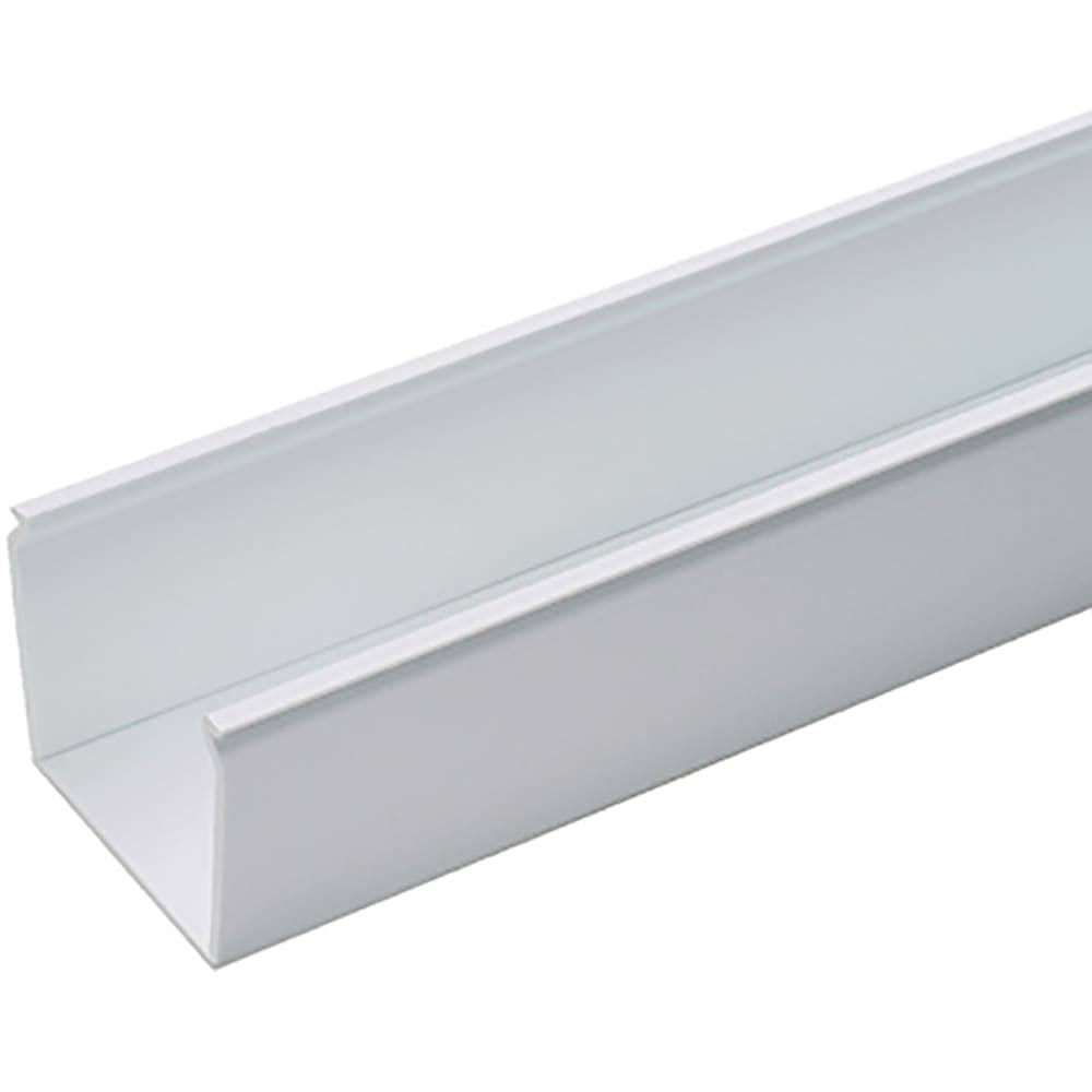 White PVC Cable Raceway Solid Duct W8949