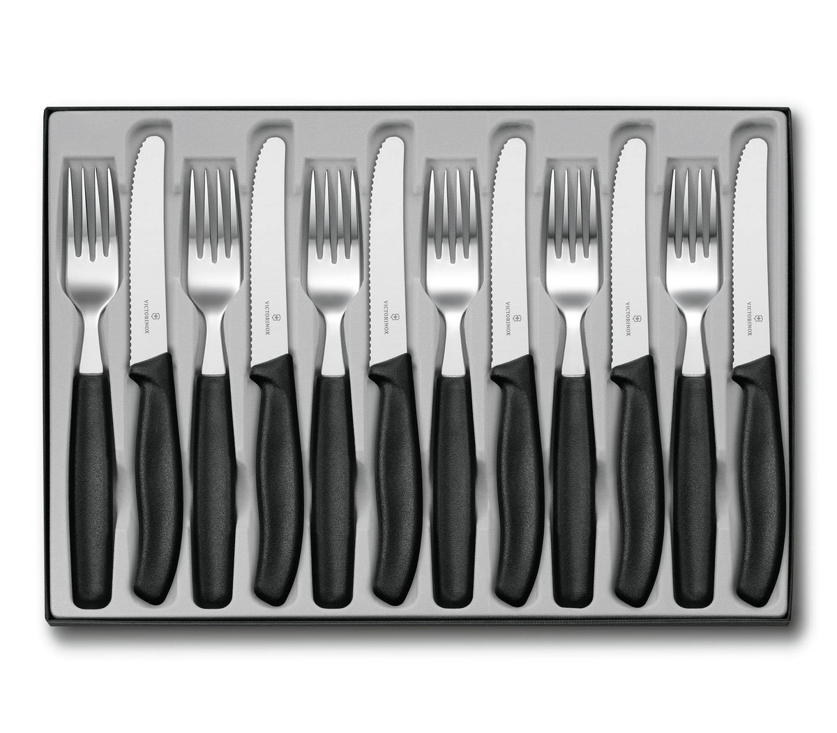 Swiss Classic Table Set - Black - 4 in F755339