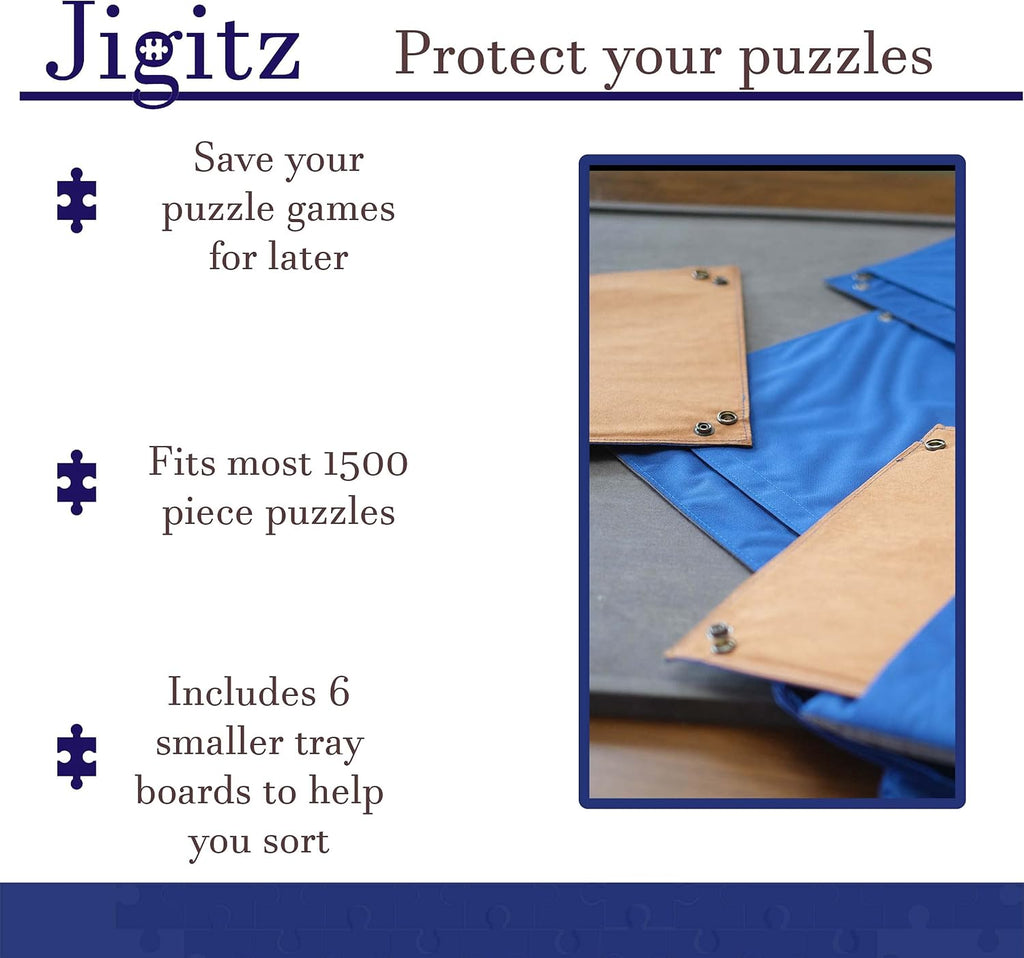 1500 Piece Puzzle Storage Case with Sorting Trays R802178