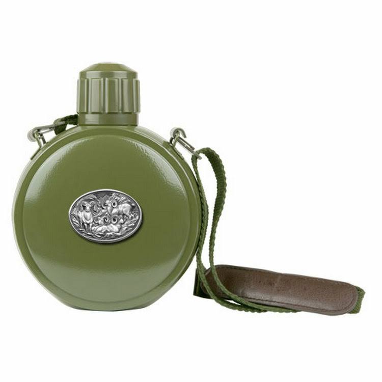 Stainless Steel Canteen with Pewter Accent K81655