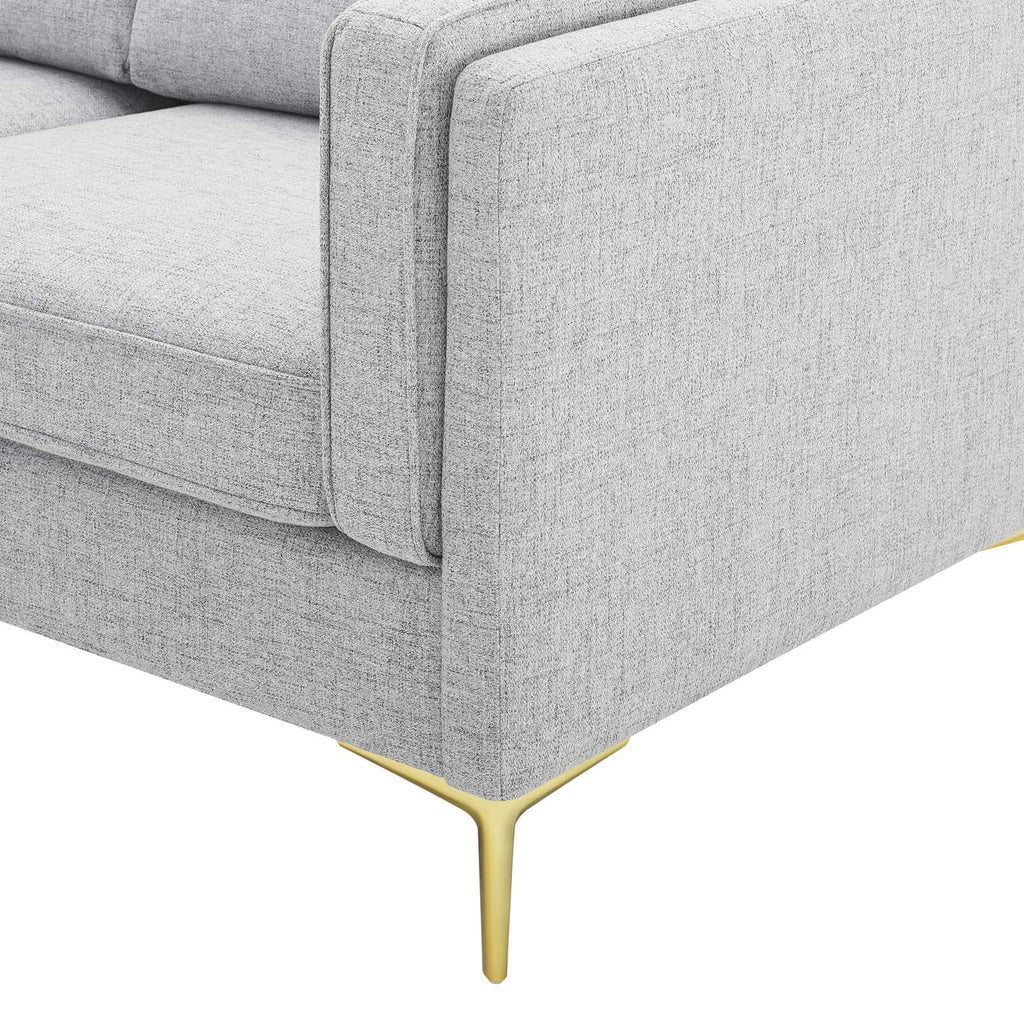 Light Grey Fabric Sofa B2819