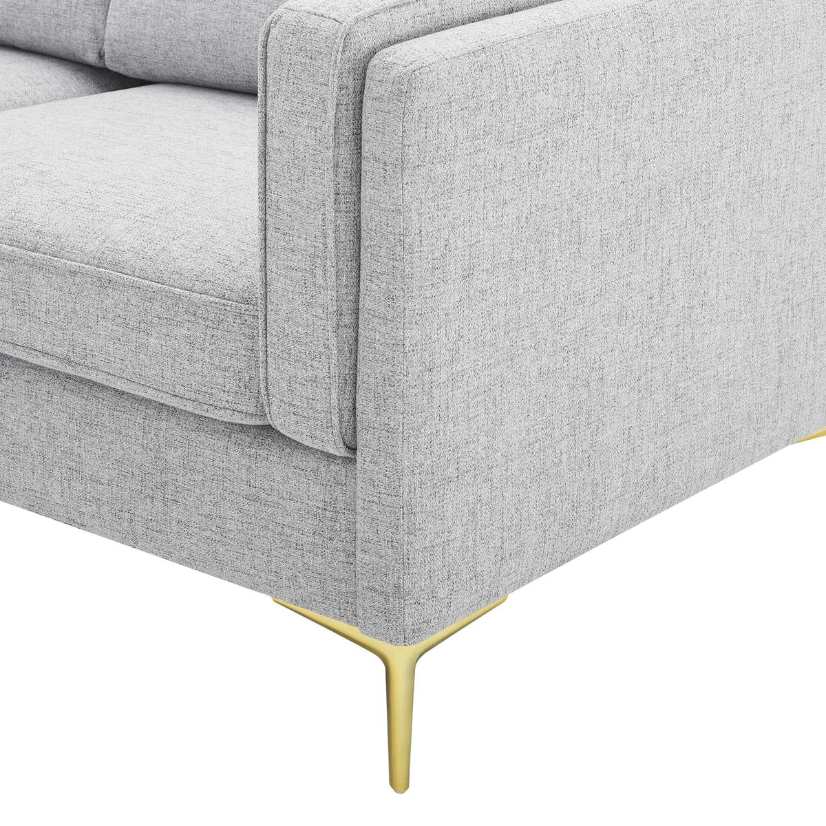 Light Grey Fabric Sofa B2819