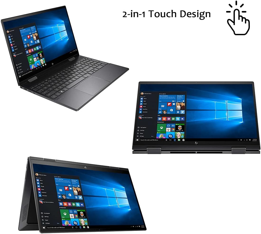 15.6 Touchscreen 2-in-1 FHD IPS Laptop, AMD Ryzen 7 5700U, 12GB RAM, 512GB PCIe SSD D476578