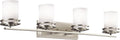 4 Light Brushed Nickel Vanity Light M617