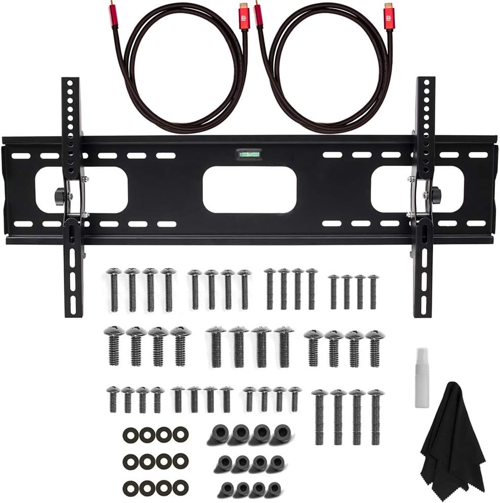 65 Class HDR 4K UHD Smart Quantum Dot LED TV Bundle with TV Wall Mount, Surge Adapter, 2X 6FT 4K HDMI Cable Y968551