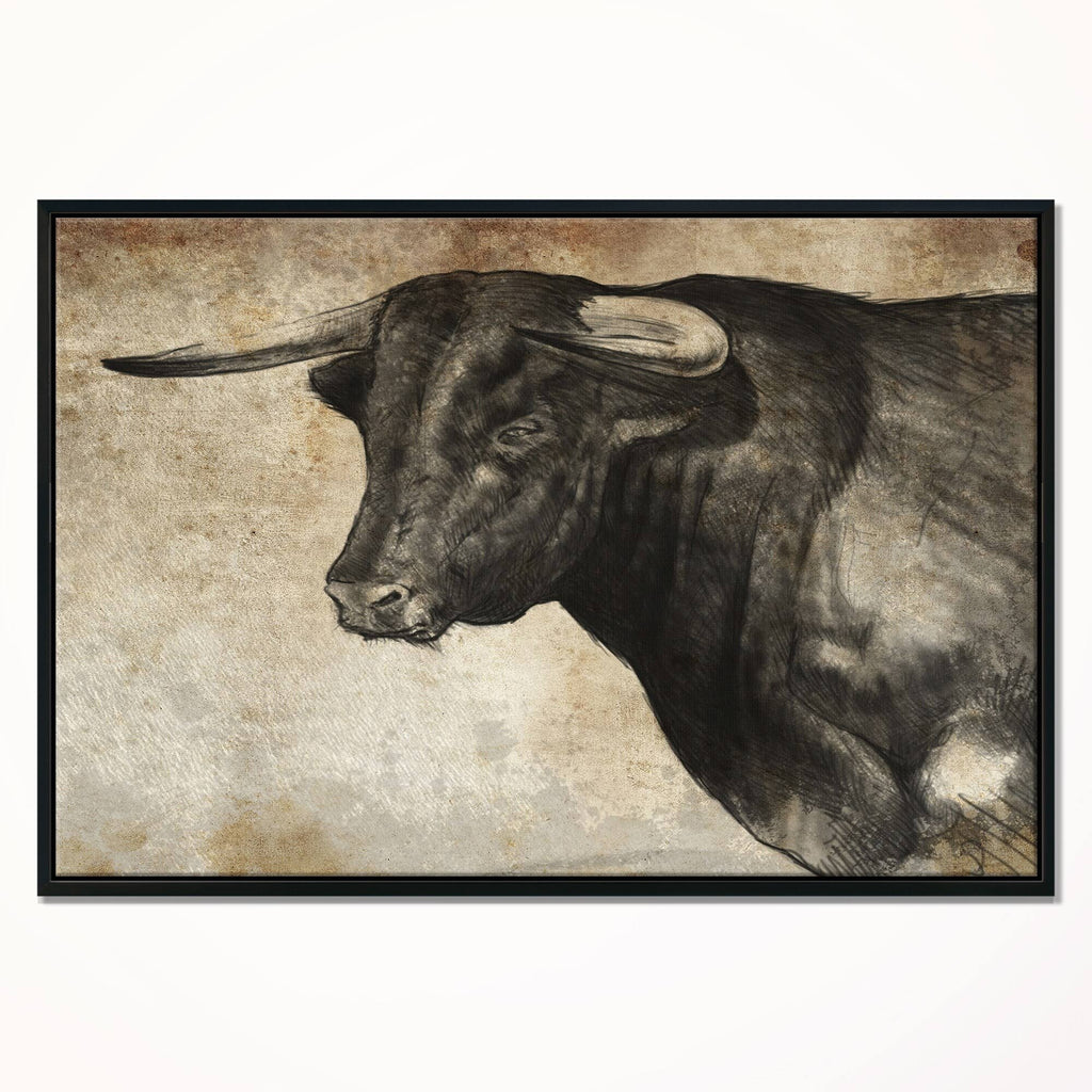Multi Color Framed Canvas Animal Art I569