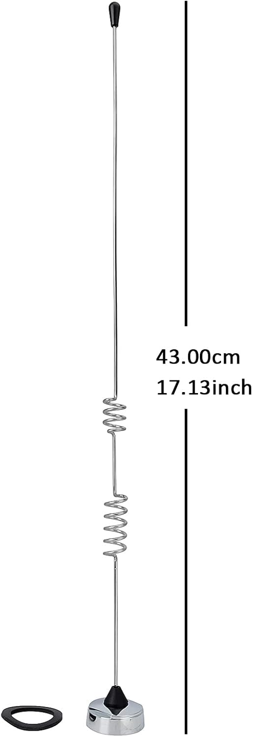 Dual Band NMO Antenna with 13ft RG58/U Coaxial Cable and Stainless Steel L Bracket S845389